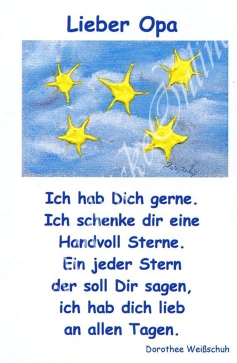 gedicht opa geburtstag enkel